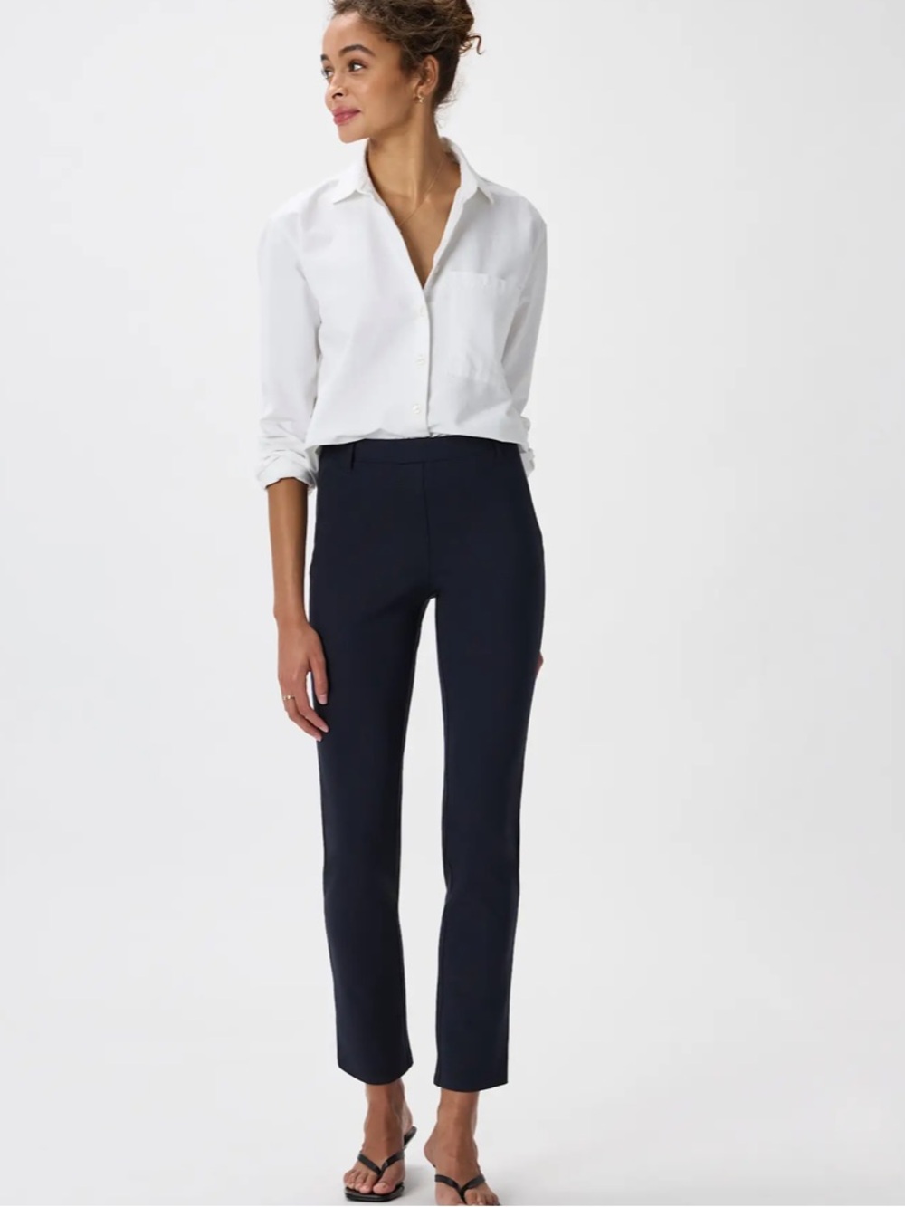 Quince Ultra-Stretch Ponte Straight Leg Pants